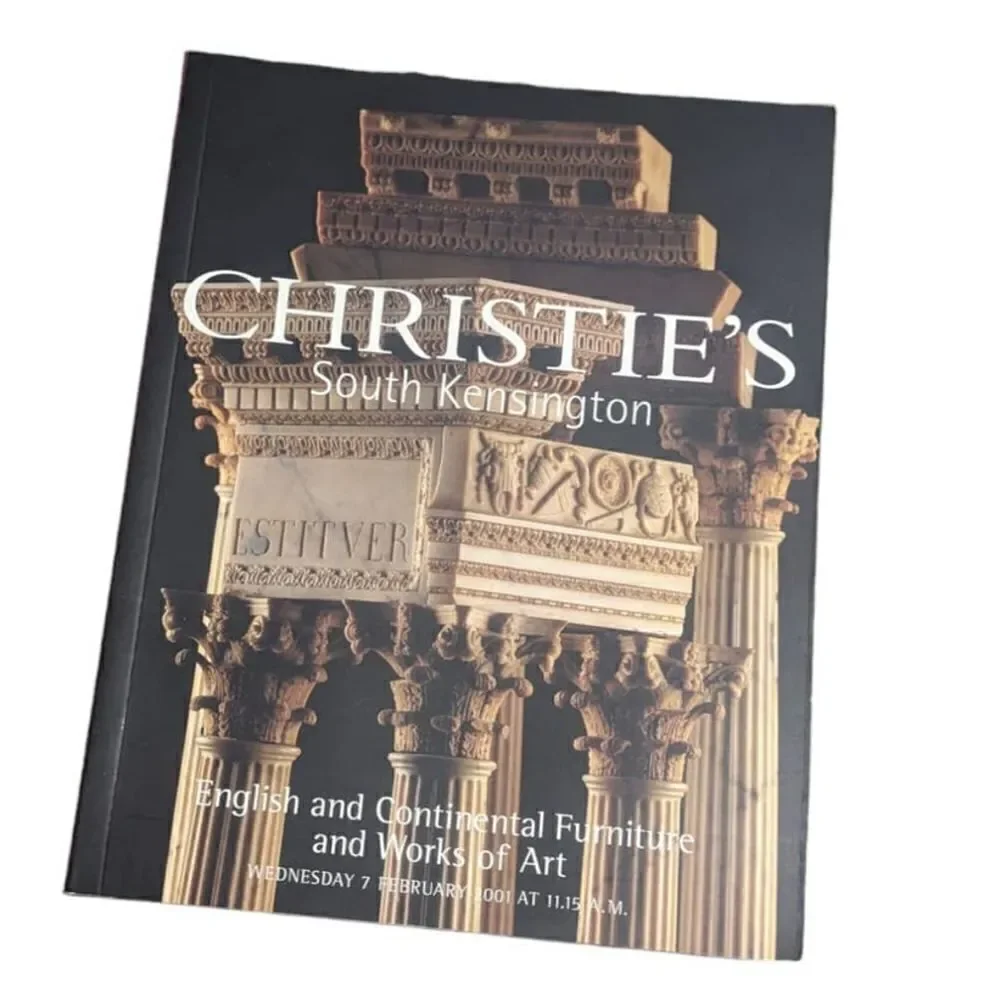 Christies South Kensington English And Continental Furniture & Work Vintage 2001